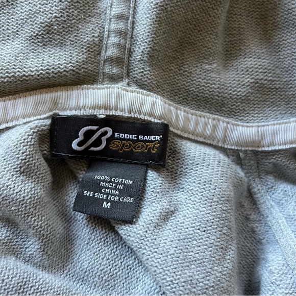 Eddie Bauer Sport Short Sleeve Hooded Cotton Sweater - Picture 8 of 9